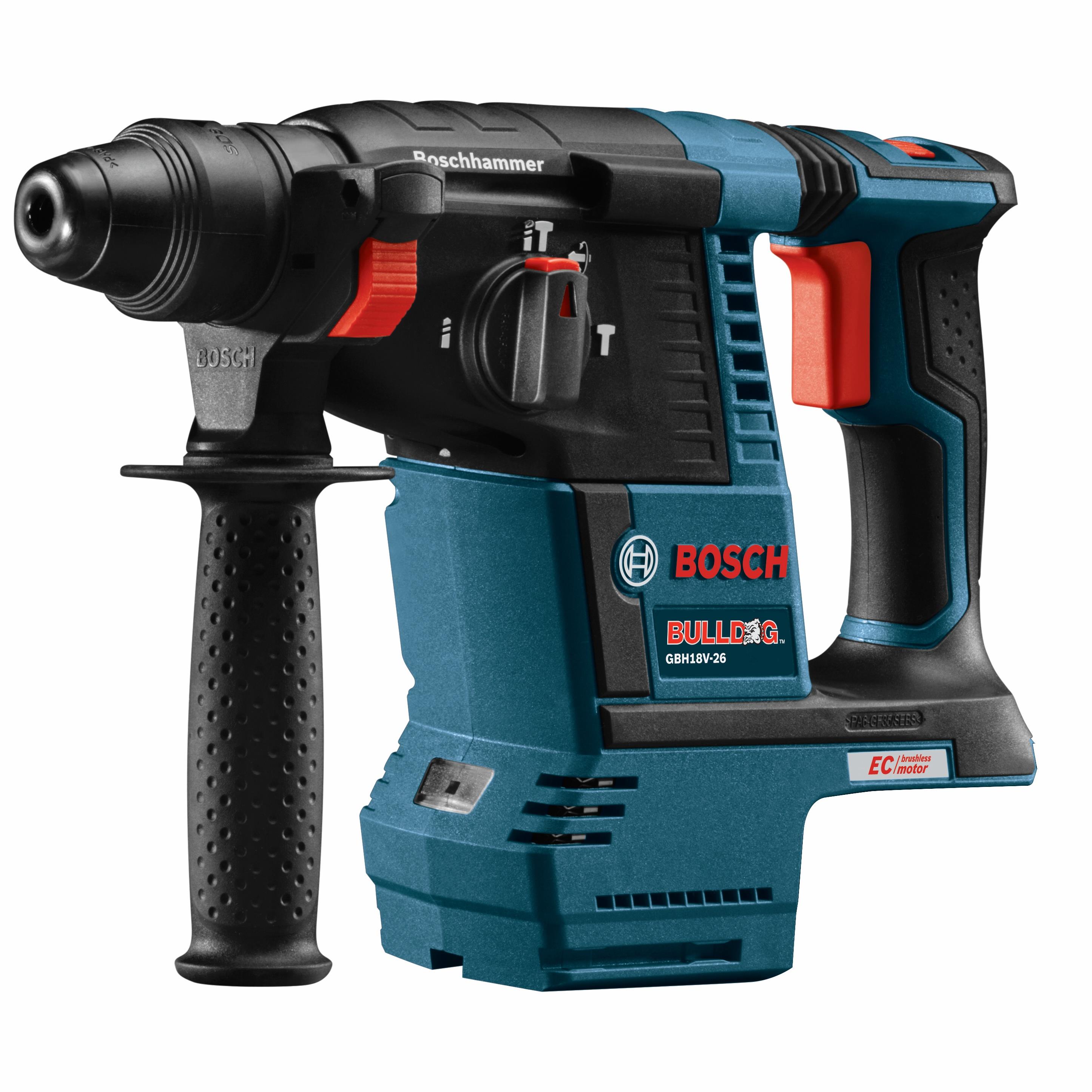 Bosch Spline rotary hammer core bits feature an integral shank for