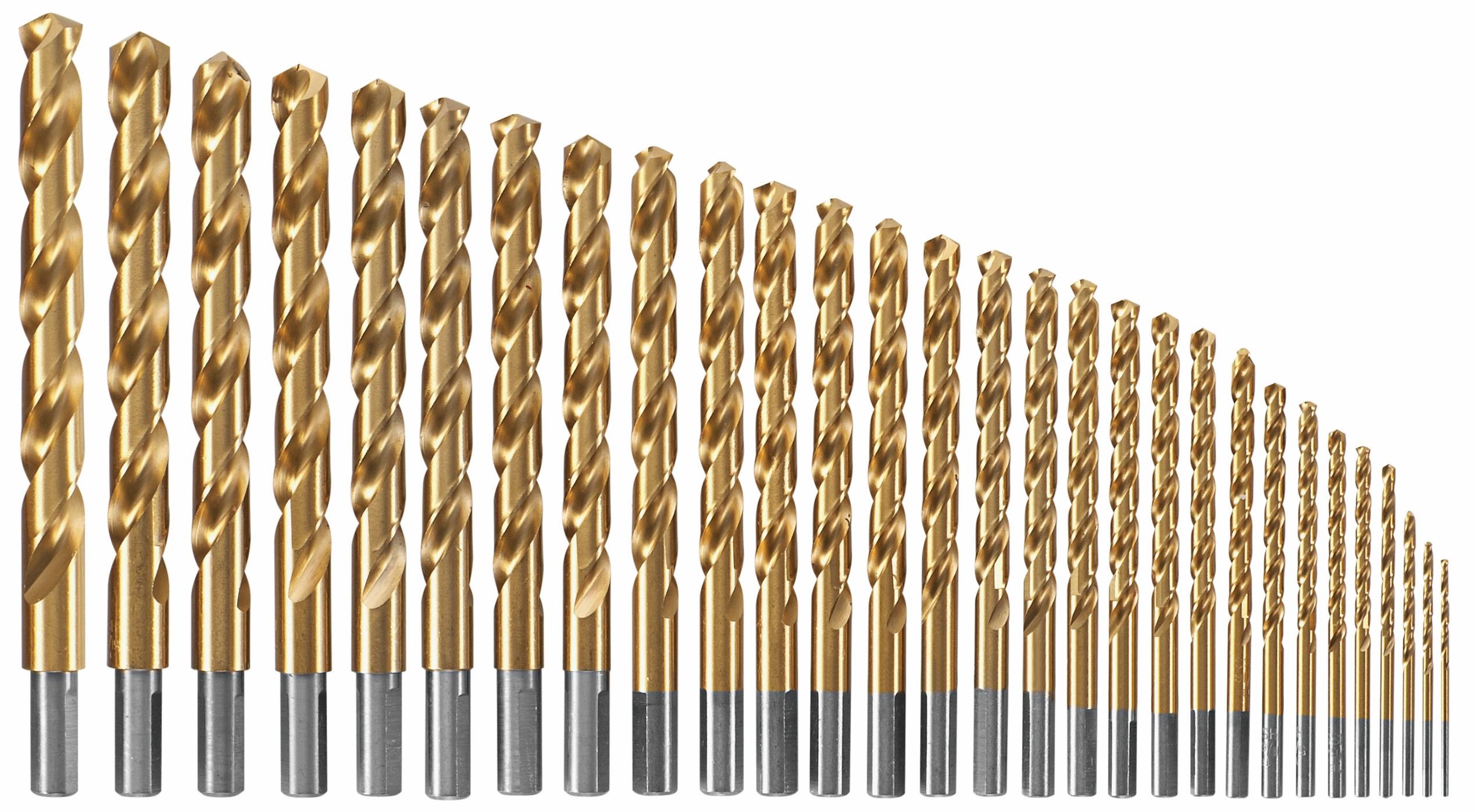 White Cap Bosch Titanium Metal Drill Bit Set 29 Pc
