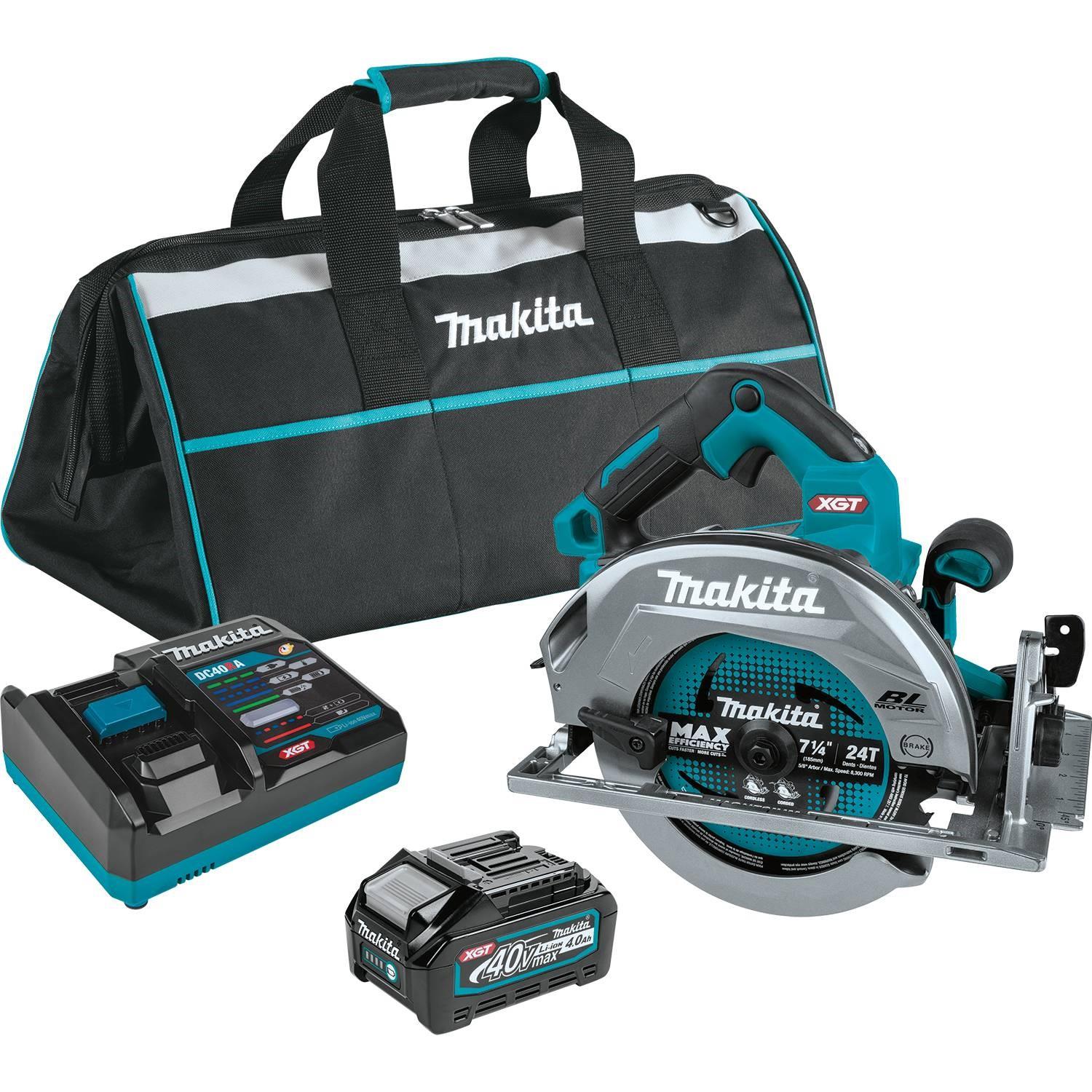 Makita 40V Max XGT Brushless Cordless 7-1/4 in. Circular Saw Kit, AWS Capable (4.0Ah)